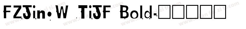 FZJingWuTiJF Bold字体转换